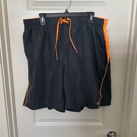Men’s Nike Swim Trunks - Grey/Orange - Size XXL - Picture 1 of 13